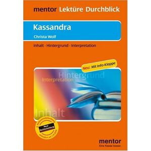Ulrike Beitler - Christa Wolf: Kassandra - Buch mit Info-Klappe - Preis vom 13.06.2026 05:28:29 h Ulrike Beitler - Christa Wolf: Kassandra - Buch mit Info-Klappe - Preis vom 13.06.2026 05:28:29 h