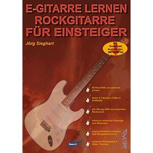 Jörg Sieghart - E-Gitarre lernen - Rockgitarre für Einsteiger - mit MP3- und Video-Download, Noten und Tabulatur - Preis vom 14.06.2026 05:24:48 h Jörg Sieghart - E-Gitarre lernen - Rockgitarre für Einsteiger - mit MP3- und Video-Download, Noten und Tabulatur - Preis vom 14.06.2026 05:24:48 h