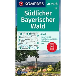 KOMPASS Wanderkarte 197 Südlicher Bayerischer Wald 1:50.000: 4in1 Wanderkarte, mit Aktiv Guide und Ortsplänen inklusive Karte zur offline Verwendung in der KOMPASS-App. Fahrradfahren. Skitouren. - Preis vom 14.06.2026 05:24:48 h KOMPASS Wanderkarte 197 Südlicher Bayerischer Wald 1:50.000: 4in1 Wanderkarte, mit Aktiv Guide und Ortsplänen inklusive Karte zur offline Verwendung in der KOMPASS-App. Fahrradfahren. Skitouren. - Preis vom 14.06.2026 05:24:48 h