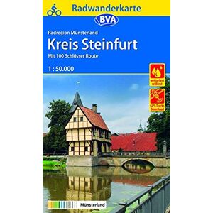 BVA Bielefelder Verlag GmbH & Co. KG - Radwanderkarte BVA Radregion Münsterland Kreis Steinfurt mit 100 Schlösser Route 1:50.000, reiß- und wetterfest, GPS-Tracks Download (Radwanderkarte 1:50.000) - Preis vom 12.06.2026 05:40:31 h BVA Bielefelder Verlag GmbH & Co. KG - Radwanderkarte BVA Radregion Münsterland Kreis Steinfurt mit 100 Schlösser Route 1:50.000, reiß- und wetterfest, GPS-Tracks Download (Radwanderkarte 1:50.000) - Preis vom 12.06.2026 05:40:31 h