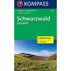 KOMPASS-Karten GmbH - Schwarzwald Gesamt: Wanderkarten-Set in der Schutzhülle. GPS-genau. 1:50000 (KOMPASS-Wanderkarten, Band 888) - Preis vom 14.06.2026 05:24:48 h KOMPASS-Karten GmbH - Schwarzwald Gesamt: Wanderkarten-Set in der Schutzhülle. GPS-genau. 1:50000 (KOMPASS-Wanderkarten, Band 888) - Preis vom 14.06.2026 05:24:48 h