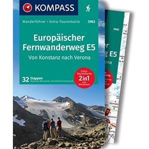 Gerhard Stummvoll - KOMPASS Wanderführer 5962 Europäischer Fernwanderweg E5, Von Konstanz nach Verona, 32 Etappen: Wanderführer mit Extra-Tourenkarte 1:50.000-62.500, GPX-Daten zum Download. - Preis vom 16.06.2026 05:30:18 h Gerhard Stummvoll - KOMPASS Wanderführer 5962 Europäischer Fernwanderweg E5, Von Konstanz nach Verona, 32 Etappen: Wanderführer mit Extra-Tourenkarte 1:50.000-62.500, GPX-Daten zum Download. - Preis vom 16.06.2026 05:30:18 h