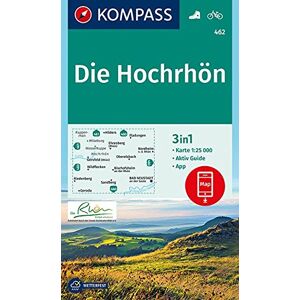 KOMPASS-Karten GmbH - Die Hochrhön: 3in1 Wanderkarte 1:25000 mit Aktiv Guide inklusive Karte zur offline Verwendung in der KOMPASS-App. Fahrradfahren. (KOMPASS-Wanderkarten, Band 462) - Preis vom 12.06.2026 05:40:31 h KOMPASS-Karten GmbH - Die Hochrhön: 3in1 Wanderkarte 1:25000 mit Aktiv Guide inklusive Karte zur offline Verwendung in der KOMPASS-App. Fahrradfahren. (KOMPASS-Wanderkarten, Band 462) - Preis vom 12.06.2026 05:40:31 h