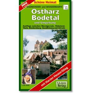 Verlag Dr. Barthel - Radwander- und Wanderkarte Ostharz, Bodetal und Umgebung: Ausflüge zwischen Werningerode, Rübeland, Thale, Blankenburg, Quedlinburg und Allrode. 1:35000 (Schöne Heimat) - Preis vom 14.06.2026 05:24:48 h Verlag Dr. Barthel - Radwander- und Wanderkarte Ostharz, Bodetal und Umgebung: Ausflüge zwischen Werningerode, Rübeland, Thale, Blankenburg, Quedlinburg und Allrode. 1:35000 (Schöne Heimat) - Preis vom 14.06.2026 05:24:48 h
