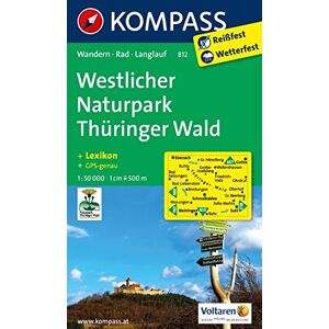 KOMPASS-Karten GmbH - Westlicher Naturpark Thüringer Wald: Wanderkarte mit Kurzführer, Radwegen und Loipen. GPS-genau. 1:50000 (KOMPASS-Wanderkarten, Band 812) - Preis vom 15.06.2026 05:30:30 h KOMPASS-Karten GmbH - Westlicher Naturpark Thüringer Wald: Wanderkarte mit Kurzführer, Radwegen und Loipen. GPS-genau. 1:50000 (KOMPASS-Wanderkarten, Band 812) - Preis vom 15.06.2026 05:30:30 h