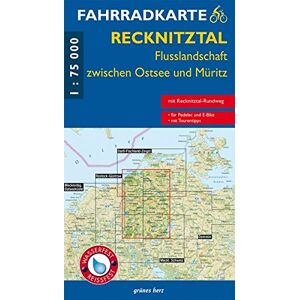 Fahrradkarte Recknitztal, Flusslandschaft zwischen Ostsee und Müritz: Mit Recknitztal-Rundweg. Maßstab 1:75.000. Wasser- und reißfest. (Fahrradkarten) - Preis vom 15.06.2026 05:30:30 h Fahrradkarte Recknitztal, Flusslandschaft zwischen Ostsee und Müritz: Mit Recknitztal-Rundweg. Maßstab 1:75.000. Wasser- und reißfest. (Fahrradkarten) - Preis vom 15.06.2026 05:30:30 h