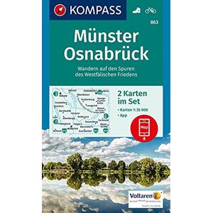 KOMPASS-Karten GmbH - Münster, Osnabrück: 2 Wanderkarten 1:35000 im Set inklusive Karte zur offline Verwendung in der KOMPASS-App. Fahrradfahren. (KOMPASS-Wanderkarten, Band 863) - Preis vom 15.06.2026 05:30:30 h KOMPASS-Karten GmbH - Münster, Osnabrück: 2 Wanderkarten 1:35000 im Set inklusive Karte zur offline Verwendung in der KOMPASS-App. Fahrradfahren. (KOMPASS-Wanderkarten, Band 863) - Preis vom 15.06.2026 05:30:30 h