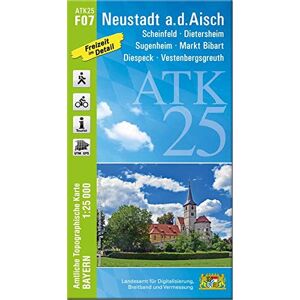 Landesamt für Digitalisierung, Breitband und Vermessung, Bayern - ATK25-F07 Neustadt a.d.Aisch (Amtliche Topographische Karte 1:25000): Scheinfeld, Dietersheim, Sugenheim, Markt Bibart, Diespeck, Vestenbergsgreuth, ... Amtliche Topographische Karte 1:2500 Landesamt für Digitalisierung, Breitband und Vermessung, Bayern - ATK25-F07 Neustadt a.d.Aisch (Amtliche Topographische Karte 1:25000): Scheinfeld, Dietersheim, Sugenheim, Markt Bibart, Diespeck, Vestenbergsgreuth, ... Amtliche Topographische Karte 1:2500