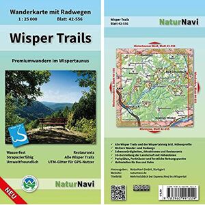 NaturNavi - Wisper Trails: Premiumwandern im Wispertaunus (NaturNavi Wanderkarte mit Radwegen 1:25 000) - Preis vom 14.06.2026 05:24:48 h NaturNavi - Wisper Trails: Premiumwandern im Wispertaunus (NaturNavi Wanderkarte mit Radwegen 1:25 000) - Preis vom 14.06.2026 05:24:48 h