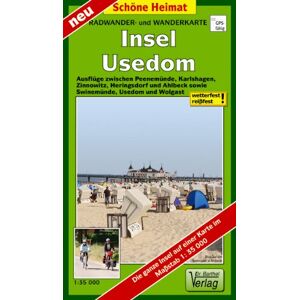 Radwander- und Wanderkarte Insel Usedom: Ausflüge zwischen Peenemünde, Karlshagen, Zinnowitz, Heringsdorf und Ahlbeck sowie Swinemünde, Usedom und ... auf einer Karte. 1:35000 (Schöne Heimat) - Preis vom 13.06.2026 05:28:29 h Radwander- und Wanderkarte Insel Usedom: Ausflüge zwischen Peenemünde, Karlshagen, Zinnowitz, Heringsdorf und Ahlbeck sowie Swinemünde, Usedom und ... auf einer Karte. 1:35000 (Schöne Heimat) - Preis vom 13.06.2026 05:28:29 h