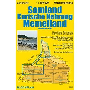 Dirk Bloch - Landkarte Samland/Kurische Nehrung/Memelland: Memelland (nördlicher Teil) (Ostpreußen-Landkarten) - Preis vom 14.06.2026 05:24:48 h Dirk Bloch - Landkarte Samland/Kurische Nehrung/Memelland: Memelland (nördlicher Teil) (Ostpreußen-Landkarten) - Preis vom 14.06.2026 05:24:48 h