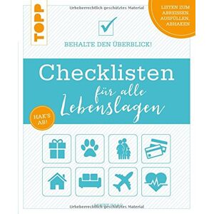 Sabine Haag - Checklisten für alle Lebenslagen: Behalte den Überblick! Alle Checklisten zum Heraustrennen und als Download - Preis vom 14.06.2026 05:24:48 h Sabine Haag - Checklisten für alle Lebenslagen: Behalte den Überblick! Alle Checklisten zum Heraustrennen und als Download - Preis vom 14.06.2026 05:24:48 h