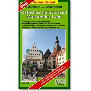 Radwander- und Wanderkarte Östliches Harzvorland Mansfelder Land: Ausflüge zwischen Ballenstedt, Falkenstein/Harz, Hettstedt, Sandersleben, Alsleben ... Sangerhausen und Harzgerode. 1:50000 - Preis vom 13.06.2026 05:28:29 h Radwander- und Wanderkarte Östliches Harzvorland Mansfelder Land: Ausflüge zwischen Ballenstedt, Falkenstein/Harz, Hettstedt, Sandersleben, Alsleben ... Sangerhausen und Harzgerode. 1:50000 - Preis vom 13.06.2026 05:28:29 h