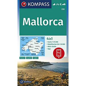 KOMPASS-Karten GmbH - KOMPASS Wanderkarte Mallorca: 4in1 Wanderkarte 1:75000 mit Aktiv Guide und Detailkarten inklusive Karte zur offline Verwendung in der KOMPASS-App. ... Autokarte. (KOMPASS-Wanderkarten, Band 230) - Preis vom 15.06.2026 05:30:30 h KOMPASS-Karten GmbH - KOMPASS Wanderkarte Mallorca: 4in1 Wanderkarte 1:75000 mit Aktiv Guide und Detailkarten inklusive Karte zur offline Verwendung in der KOMPASS-App. ... Autokarte. (KOMPASS-Wanderkarten, Band 230) - Preis vom 15.06.2026 05:30:30 h
