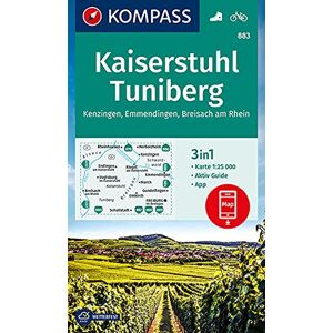 KOMPASS-Karten GmbH - KOMPASS Wanderkarte Kaiserstuhl, Tuniberg, Kenzingen, Emmendingen, Breisach am Rhein: 3in1 Wanderkarte 1:25000 mit Aktiv Guide inklusive Karte zur ... (KOMPASS-Wanderkarten, Band 883) - Preis vom 14.06.2026 05:24:48 h KOMPASS-Karten GmbH - KOMPASS Wanderkarte Kaiserstuhl, Tuniberg, Kenzingen, Emmendingen, Breisach am Rhein: 3in1 Wanderkarte 1:25000 mit Aktiv Guide inklusive Karte zur ... (KOMPASS-Wanderkarten, Band 883) - Preis vom 14.06.2026 05:24:48 h