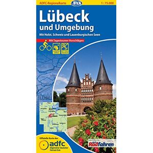 Allgemeiner Deutscher Fahrrad-Club e.V. (ADFC) - ADFC-Regionalkarte Lübeck und Umgebung mit Tagestouren-Vorschlägen, 1:75.000, reiß- und wetterfest, GPS-Tracks Download: Mit Holst. Schweiz und Lauenburgischen Seen (ADFC-Regionalkarte 1:75000) - Preis vom Allgemeiner Deutscher Fahrrad-Club e.V. (ADFC) - ADFC-Regionalkarte Lübeck und Umgebung mit Tagestouren-Vorschlägen, 1:75.000, reiß- und wetterfest, GPS-Tracks Download: Mit Holst. Schweiz und Lauenburgischen Seen (ADFC-Regionalkarte 1:75000) - Preis vom