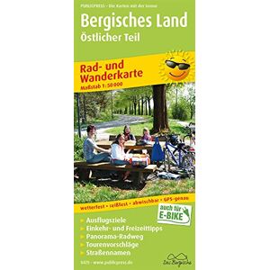 Bergisches Land, Östlicher Teil: Rad- und Wanderkarte mit Ausflugszielen, Einkehr- & Freizeittipps, wetterfest, reissfest, abwischbar, GPS-genau. 1:50000 (Rad- und Wanderkarte / RuWK) - Preis vom 13.06.2026 05:28:29 h Bergisches Land, Östlicher Teil: Rad- und Wanderkarte mit Ausflugszielen, Einkehr- & Freizeittipps, wetterfest, reissfest, abwischbar, GPS-genau. 1:50000 (Rad- und Wanderkarte / RuWK) - Preis vom 13.06.2026 05:28:29 h