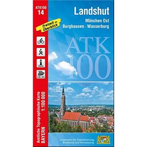 Landesamt für Digitalisierung, Breitband und Vermessung, Bayern - ATK100-14 Landshut (Amtliche Topographische Karte 1:100000): München Ost, Burghausen, Wasserburg (ATK100 Amtliche Topographische Karte 1:100000 Bayern) - Preis vom 11.06.2026 05:43:19 h Landesamt für Digitalisierung, Breitband und Vermessung, Bayern - ATK100-14 Landshut (Amtliche Topographische Karte 1:100000): München Ost, Burghausen, Wasserburg (ATK100 Amtliche Topographische Karte 1:100000 Bayern) - Preis vom 11.06.2026 05:43:19 h