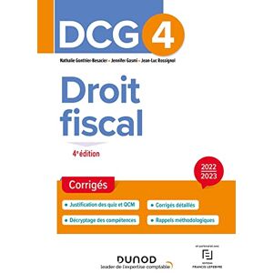 Nathalie Gonthier-Besacier - DCG 4, droit fiscal : corrigés : 2022-2023 - Preis vom 13.06.2026 05:28:29 h Nathalie Gonthier-Besacier - DCG 4, droit fiscal : corrigés : 2022-2023 - Preis vom 13.06.2026 05:28:29 h