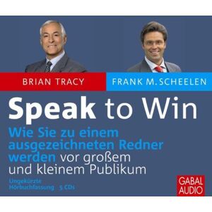Brian Tracy - Speak to Win: Wie Sie zu einem ausgezeichneten Redner werden vor großem und kleinem Publikum - Preis vom 15.06.2026 05:30:30 h Brian Tracy - Speak to Win: Wie Sie zu einem ausgezeichneten Redner werden vor großem und kleinem Publikum - Preis vom 15.06.2026 05:30:30 h
