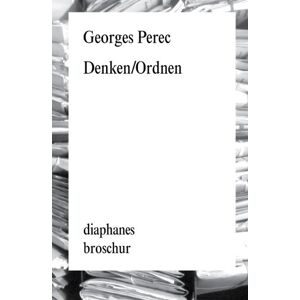Georges Perec - Denken/Ordnen - Preis vom 16.06.2026 05:30:18 h Georges Perec - Denken/Ordnen - Preis vom 16.06.2026 05:30:18 h