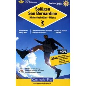 Splüngen - San Bernardino 1 : 60 000. Wanderkarte. Hinterrheintäler, Misox - Preis vom 15.06.2026 05:30:30 h Splüngen - San Bernardino 1 : 60 000. Wanderkarte. Hinterrheintäler, Misox - Preis vom 15.06.2026 05:30:30 h