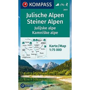 KOMPASS Wanderkarte 2801 Julische Alpen/Julijske alpe, Steiner Alpen/Kamniske alpe 1:75.000: Wanderkarte mit Radrouten und Skitouren. - Preis vom 14.06.2026 05:24:48 h KOMPASS Wanderkarte 2801 Julische Alpen/Julijske alpe, Steiner Alpen/Kamniske alpe 1:75.000: Wanderkarte mit Radrouten und Skitouren. - Preis vom 14.06.2026 05:24:48 h
