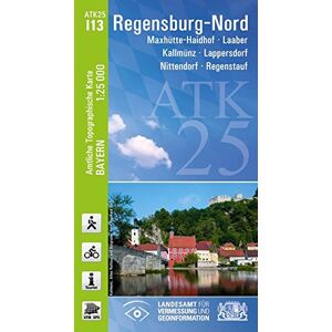 Landesamt für Digitalisierung, Breitband und Vermessung, Bayern - ATK25-I13 Regensburg-Nord (Amtliche Topographische Karte 1:25000): Maxhütte-Haidhof, Laaber, Kallmünz, Lappersdorf, Nittendorf, Regenstauf (ATK25 Amtliche Topographische Karte 1:25000 Bayer Landesamt für Digitalisierung, Breitband und Vermessung, Bayern - ATK25-I13 Regensburg-Nord (Amtliche Topographische Karte 1:25000): Maxhütte-Haidhof, Laaber, Kallmünz, Lappersdorf, Nittendorf, Regenstauf (ATK25 Amtliche Topographische Karte 1:25000 Bayer