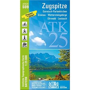 Landesamt für Digitalisierung, Breitband und Vermessung, Bayern - ATK25-S09 Zugspitze (Amtliche Topographische Karte 1:25000): Garmisch-Partenkirchen, Grainau, Wettersteingebirge, Ehrwald, Leutasch (ATK25 Amtliche Topographische Karte 1:25000 Bayern) - Pr Landesamt für Digitalisierung, Breitband und Vermessung, Bayern - ATK25-S09 Zugspitze (Amtliche Topographische Karte 1:25000): Garmisch-Partenkirchen, Grainau, Wettersteingebirge, Ehrwald, Leutasch (ATK25 Amtliche Topographische Karte 1:25000 Bayern) - Pr