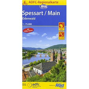 Allgemeiner Deutscher Fahrrad-Club e.V. (ADFC) - ADFC-Regionalkarte Spessart/Main/Odenwald, 1:75.000, reiß- und wetterfest, GPS-Tracks Download (ADFC-Regionalkarte 1:75000) - Preis vom 15.06.2026 05:30:30 h Allgemeiner Deutscher Fahrrad-Club e.V. (ADFC) - ADFC-Regionalkarte Spessart/Main/Odenwald, 1:75.000, reiß- und wetterfest, GPS-Tracks Download (ADFC-Regionalkarte 1:75000) - Preis vom 15.06.2026 05:30:30 h
