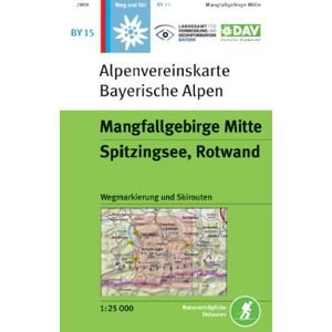 Deutscher Alpenverein e.V. - Mangfallgebirge Mitte, Spitzingsee, Rotwand: Topographische Karte 1:25.000 mit Wegmarkierungen und Skirouten - Preis vom 16.06.2026 05:30:18 h Deutscher Alpenverein e.V. - Mangfallgebirge Mitte, Spitzingsee, Rotwand: Topographische Karte 1:25.000 mit Wegmarkierungen und Skirouten - Preis vom 16.06.2026 05:30:18 h