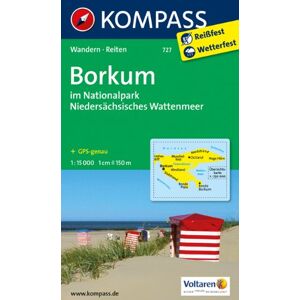 KOMPASS-Karten GmbH - Borkum im Nationalpark Niedersächsisches Wattenmeer: Wanderkarte mit Rad- und Reitwegen und touristischen Hinweisen. GPS genau. 1:15000 (KOMPASS-Wanderkarten) - Preis vom 14.06.2026 05:24:48 h KOMPASS-Karten GmbH - Borkum im Nationalpark Niedersächsisches Wattenmeer: Wanderkarte mit Rad- und Reitwegen und touristischen Hinweisen. GPS genau. 1:15000 (KOMPASS-Wanderkarten) - Preis vom 14.06.2026 05:24:48 h