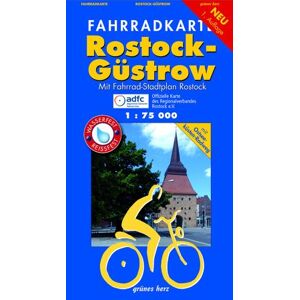 Lutz Gebhardt - Fahrradkarte Rostock, Güstrow: Mit Fahrrad-Stadtplan Rostock (Maßstab 1:20.000). Mit Ostseeküsten-Radweg. Offizielle Karte des ADFC-Regionalverbandes ... Wasser- und reißfest. (Fahrradkarten) - Preis vom 13.06.2026 05:28:29 h Lutz Gebhardt - Fahrradkarte Rostock, Güstrow: Mit Fahrrad-Stadtplan Rostock (Maßstab 1:20.000). Mit Ostseeküsten-Radweg. Offizielle Karte des ADFC-Regionalverbandes ... Wasser- und reißfest. (Fahrradkarten) - Preis vom 13.06.2026 05:28:29 h