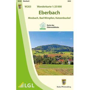 LGL - W203 Wanderkarte 1:25 000 Eberbach: Mosbach, Bad Wimpfen, Katzenbuckel - Preis vom 14.06.2026 05:24:48 h LGL - W203 Wanderkarte 1:25 000 Eberbach: Mosbach, Bad Wimpfen, Katzenbuckel - Preis vom 14.06.2026 05:24:48 h