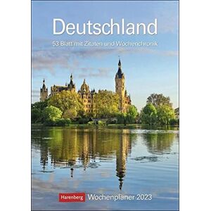 Harenberg - Deutschland Wochenplaner 2023: 53 Blatt mit Zitaten und Wochenchronik - Preis vom 12.06.2026 05:40:31 h Harenberg - Deutschland Wochenplaner 2023: 53 Blatt mit Zitaten und Wochenchronik - Preis vom 12.06.2026 05:40:31 h