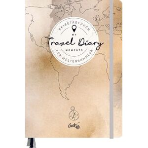 GuideMe Reisetagebuch Travel Diary „Weltkarte“: Tagebuch zum Ausfüllen mit freien Seiten, Sammeltasche, Stickerbogen & 3 Lesebändchen - Preis vom 10.06.2026 05:35:22 h GuideMe Reisetagebuch Travel Diary „Weltkarte“: Tagebuch zum Ausfüllen mit freien Seiten, Sammeltasche, Stickerbogen & 3 Lesebändchen - Preis vom 10.06.2026 05:35:22 h