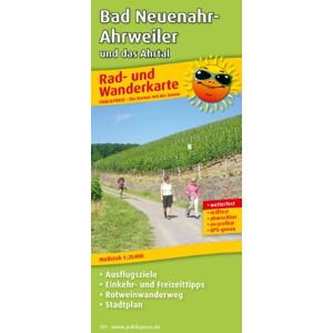 Publicpress - Rad- und Wanderkarte Bad Neuenahr-Ahrweiler und das Ahrtal: Mit Ausflugszielen, Einkehr- & Freizeittipps und Stadtplan, wetterfest, reissfest, ... reissfest, abwischbar, GPS-genau. 1:25000 - Preis vom 13.06.2026 05:28:29 h Publicpress - Rad- und Wanderkarte Bad Neuenahr-Ahrweiler und das Ahrtal: Mit Ausflugszielen, Einkehr- & Freizeittipps und Stadtplan, wetterfest, reissfest, ... reissfest, abwischbar, GPS-genau. 1:25000 - Preis vom 13.06.2026 05:28:29 h