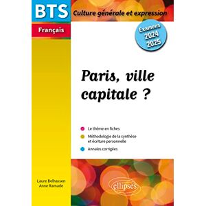 Laure Belhassen - Paris, ville capitale ? : BTS français, culture générale et expression : examens 2024-2025 - Preis vom 11.06.2026 05:43:19 h Laure Belhassen - Paris, ville capitale ? : BTS français, culture générale et expression : examens 2024-2025 - Preis vom 11.06.2026 05:43:19 h