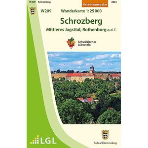 Schwäbischer Albverein e.V. - W209 Schrozberg - Mittleres Jagsttal, Rothenburg o.d.T.: Wanderkarte 1:25.000 (Wanderkarten 1:25 000) - Preis vom 14.06.2026 05:24:48 h Schwäbischer Albverein e.V. - W209 Schrozberg - Mittleres Jagsttal, Rothenburg o.d.T.: Wanderkarte 1:25.000 (Wanderkarten 1:25 000) - Preis vom 14.06.2026 05:24:48 h