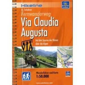 Hikeline Fernwanderweg Via Claudia Augusta 604 km: Auf den Spuren der Römer über die Alpen, Wanderführer und Karte, 1:50.000, wetterfest, GPS zum Download - Preis vom 12.06.2026 05:40:31 h Hikeline Fernwanderweg Via Claudia Augusta 604 km: Auf den Spuren der Römer über die Alpen, Wanderführer und Karte, 1:50.000, wetterfest, GPS zum Download - Preis vom 12.06.2026 05:40:31 h