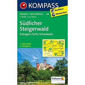 KOMPASS-Karten GmbH - Südlicher Steigerwald - Erlangen - Fürth - Schwabach: Wanderkarte mit Aktiv Guide und Radwegen. GPS-genau. 1:50000 (KOMPASS-Wanderkarten, Band 168) - Preis vom 15.06.2026 05:30:30 h KOMPASS-Karten GmbH - Südlicher Steigerwald - Erlangen - Fürth - Schwabach: Wanderkarte mit Aktiv Guide und Radwegen. GPS-genau. 1:50000 (KOMPASS-Wanderkarten, Band 168) - Preis vom 15.06.2026 05:30:30 h