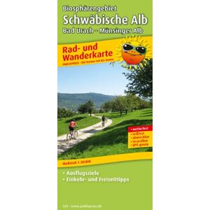 Publicpress - Rad- und Wanderkarte Biosphärengebiet Schwäbische Alb, Bad Urach - Münsinger Alb: Mit Ausflugszielen, Einkehr- und Freizeittipps, wetterfest, ... wetterfest, reissfest, abwischbar, GPS-genau - Preis vom 11.06.2026 05:43:19 h Publicpress - Rad- und Wanderkarte Biosphärengebiet Schwäbische Alb, Bad Urach - Münsinger Alb: Mit Ausflugszielen, Einkehr- und Freizeittipps, wetterfest, ... wetterfest, reissfest, abwischbar, GPS-genau - Preis vom 11.06.2026 05:43:19 h