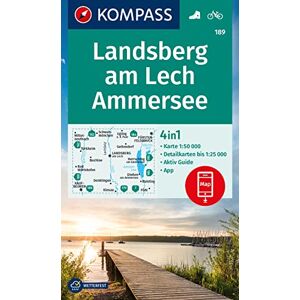 KOMPASS Wanderkarte 189 Landsberg am Lech, Ammersee 1:50.000: 4in1 Wanderkarte mit Aktiv Guide und Detailkarten inklusive Karte zur offline Verwendung in der KOMPASS-App. Fahrradfahren. - Preis vom 14.06.2026 05:24:48 h KOMPASS Wanderkarte 189 Landsberg am Lech, Ammersee 1:50.000: 4in1 Wanderkarte mit Aktiv Guide und Detailkarten inklusive Karte zur offline Verwendung in der KOMPASS-App. Fahrradfahren. - Preis vom 14.06.2026 05:24:48 h