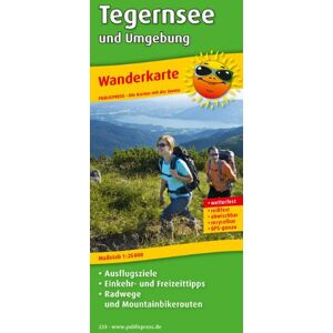 Publicpress - Wanderkarte Tegernsee und Umgebung: Mit Ausflugszielen, Einkehr- & Freizeittipps, reißfest, wetterfest, GPS-genau, mit Radwegen und Mountainbikerouten. 1:25000 - Preis vom 13.06.2026 05:28:29 h Publicpress - Wanderkarte Tegernsee und Umgebung: Mit Ausflugszielen, Einkehr- & Freizeittipps, reißfest, wetterfest, GPS-genau, mit Radwegen und Mountainbikerouten. 1:25000 - Preis vom 13.06.2026 05:28:29 h