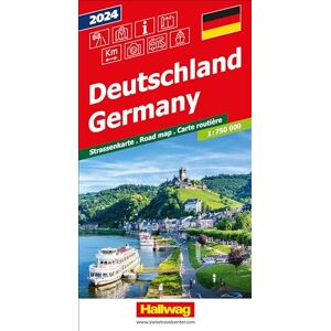 Deutschland 2024 Strassenkarte 1:750 000: Strassenkarte mit Reiseinformationen, Index, Distanzentabelle, Sehenswürdigkeiten, Camping, Fährverbindungen, National Parks. (Hallwag Strassenkarten) - Preis vom 14.06.2026 05:24:48 h Deutschland 2024 Strassenkarte 1:750 000: Strassenkarte mit Reiseinformationen, Index, Distanzentabelle, Sehenswürdigkeiten, Camping, Fährverbindungen, National Parks. (Hallwag Strassenkarten) - Preis vom 14.06.2026 05:24:48 h