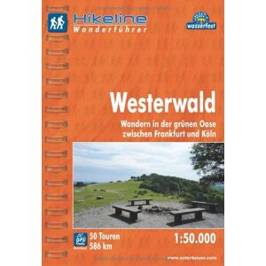 Esterbauer Verlag - Hikeline Wanderführer Westerwald. Wandern in der grünen Oase zwischen Frankfurt und Köln. 1 : 50 000, 586 km, wasserfest, GPS-Tracks zum Download - Preis vom 16.06.2026 05:30:18 h Esterbauer Verlag - Hikeline Wanderführer Westerwald. Wandern in der grünen Oase zwischen Frankfurt und Köln. 1 : 50 000, 586 km, wasserfest, GPS-Tracks zum Download - Preis vom 16.06.2026 05:30:18 h