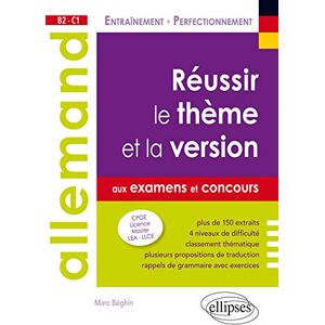 Marc Allemand, réussir le thème et la version aux examens et aux concours : CPGE, licence, master, LEA, LLCE : B2-C1 - Preis vom 16.06.2026 05:30:18 h Marc Allemand, réussir le thème et la version aux examens et aux concours : CPGE, licence, master, LEA, LLCE : B2-C1 - Preis vom 16.06.2026 05:30:18 h