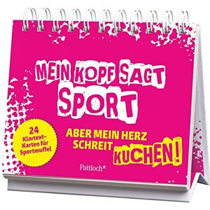 Mein Kopf sagt Sport, aber mein Herz schreit Kuchen: 24 Klartext-Karten für Sportmuffel - Preis vom 11.06.2026 05:43:19 h Mein Kopf sagt Sport, aber mein Herz schreit Kuchen: 24 Klartext-Karten für Sportmuffel - Preis vom 11.06.2026 05:43:19 h