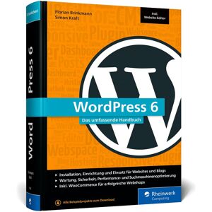 Florian Brinkmann - WordPress 6: Das umfassende Handbuch. Fast 1.000 Seiten Wissen zu WordPress inkl. Themes, Plug-ins, WooCommerce, SEO und mehr. Ausgabe 2025 - Preis vom 15.06.2026 05:30:30 h Florian Brinkmann - WordPress 6: Das umfassende Handbuch. Fast 1.000 Seiten Wissen zu WordPress inkl. Themes, Plug-ins, WooCommerce, SEO und mehr. Ausgabe 2025 - Preis vom 15.06.2026 05:30:30 h
