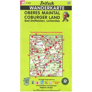 Fritsch Karten, Nr.50, Oberes Maintal, Coburg, Lichtenfels, Staffelstein.: Bad Staffelstein, Lichtenfels. Touristische Hinweise auf der Rückseite. Mit ... Wanderparkplätzen und Freizeitanlagen - Preis vom 14.06.2026 05:24:48 h Fritsch Karten, Nr.50, Oberes Maintal, Coburg, Lichtenfels, Staffelstein.: Bad Staffelstein, Lichtenfels. Touristische Hinweise auf der Rückseite. Mit ... Wanderparkplätzen und Freizeitanlagen - Preis vom 14.06.2026 05:24:48 h